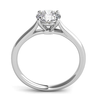 Four Prong Basket Solitaire Diamond Engagement Ring