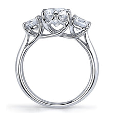 Vatche Three Stone .50ct Crown Engagement Ring