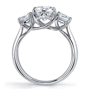 Vatche Three Stone .50ct Crown Engagement Ring