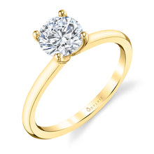 Sylvie Round Cut Solitaire Engagement Ring
