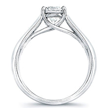 Vatche Channel-Set X Prong Tapered Diamond Engagement Ring