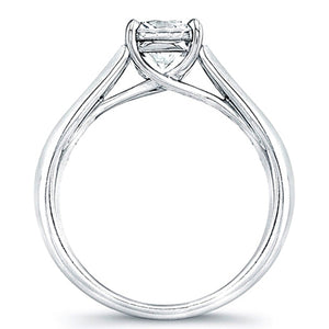 Vatche Channel-Set X Prong Tapered Diamond Engagement Ring