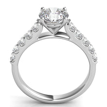 Common Prong Round Brilliant Diamond Engagement Ring