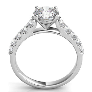 Common Prong Round Brilliant Diamond Engagement Ring