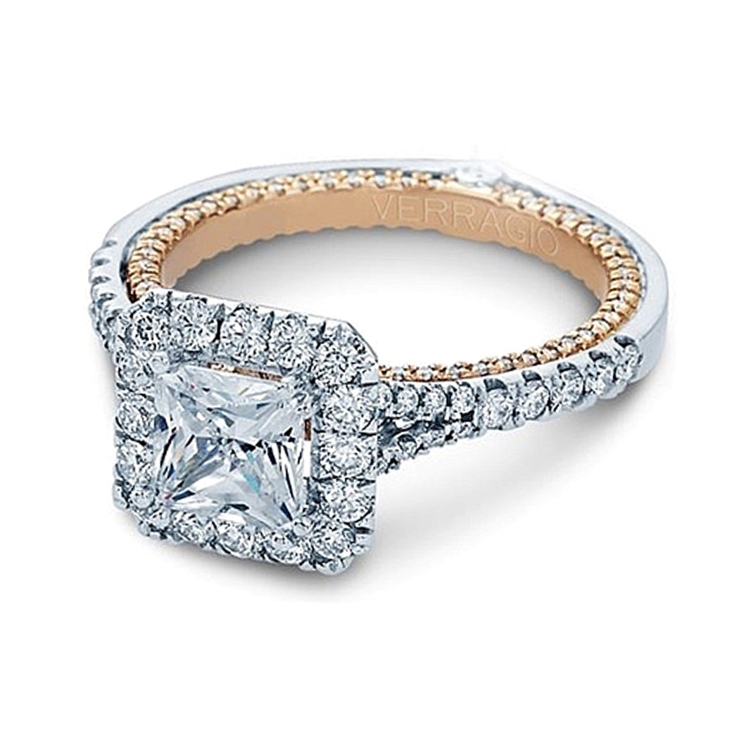 Verragio Halo Split Shank Engagement Ring