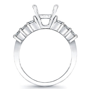 Shared Prong Round Brilliant Diamond Engagement Ring- 1/2ct tw