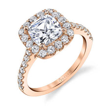 Sylvie Cushion Cut Classic Halo Engagement Ring