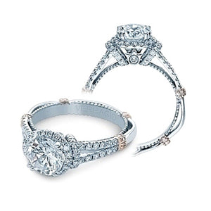 Verragio Halo Split Shank Engagement Ring