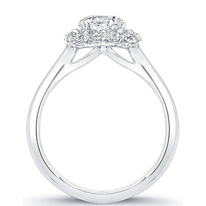 Coast Diamond Cushion Halo DIamond Engagement Ring