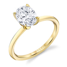 Sylvie Oval Cut Solitaire Engagement Ring