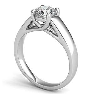 Trellis Diamond Solitaire Engagement Ring