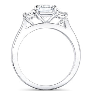 Emerald Cut 3-Stone Diamond Engagement Ring