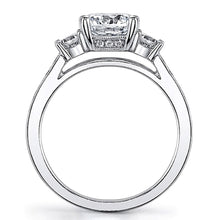 Sylvie Three Stone Diamond Engagement Ring