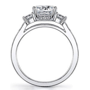 Sylvie Three Stone Diamond Engagement Ring