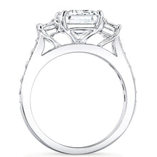 Emerald Cut 3-Stone Diamond Engagement Ring