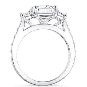 Emerald Cut 3-Stone Diamond Engagement Ring