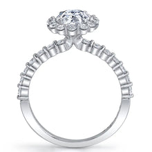 Sylvie Oval Cut Classic Halo Engagement Ring