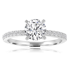 Signature Pave Set Diamond Engagement Ring