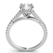 Split Shank Pave Diamond Engagement Ring