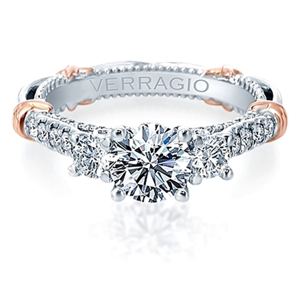 Verragio Three Stone Diamond Engagement Ring