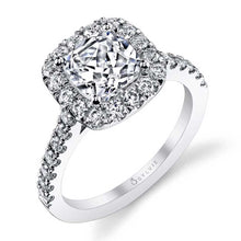 Sylvie Cushion Cut Classic Halo Engagement Ring