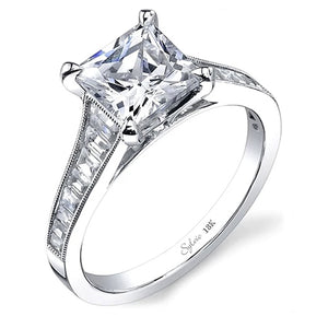 Sylvie Channel Set Diamond Engagement Ring