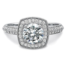 Precision Set Knife Edge Diamond Engagement Ring