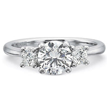 Precision Set Three Stone Diamond Engagement Ring Setting
