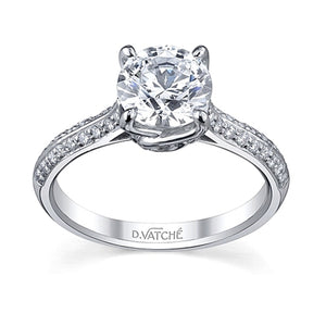 Vatche Sidestone Diamond Engagement Ring