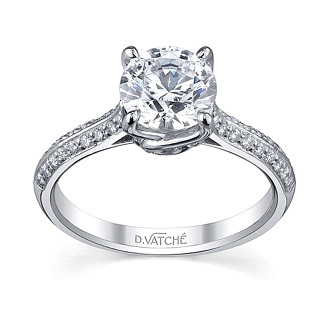 Vatche Sidestone Diamond Engagement Ring