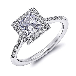 Coast Halo Diamond Engagement Ring