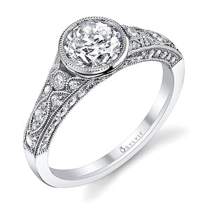 Sylvie Bezel Set Diamond Engagement Ring