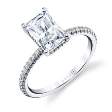 Sylvie Radiant Cut Classic Engagement Ring