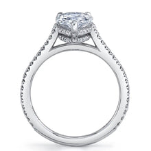 Sylvie Pear Shaped Classic Hidden Halo Engagement Ring