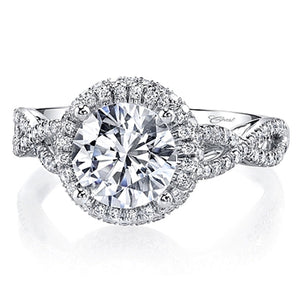 Coast Twist Shank Diamond Engagement Ring