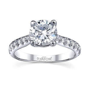 Vatche Pave Diamond Engagement Ring