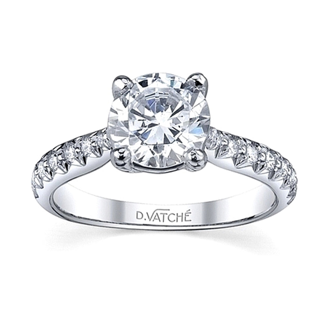 Vatche Pave Diamond Engagement Ring