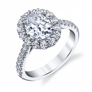Coast Halo Diamond Engagement Ring