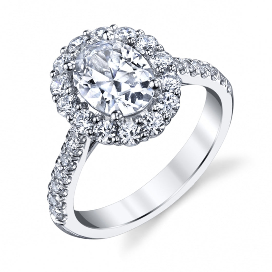 Coast Halo Diamond Engagement Ring