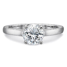 Precision Set Flush Fit Matte Finish Diamond Engagement Ring