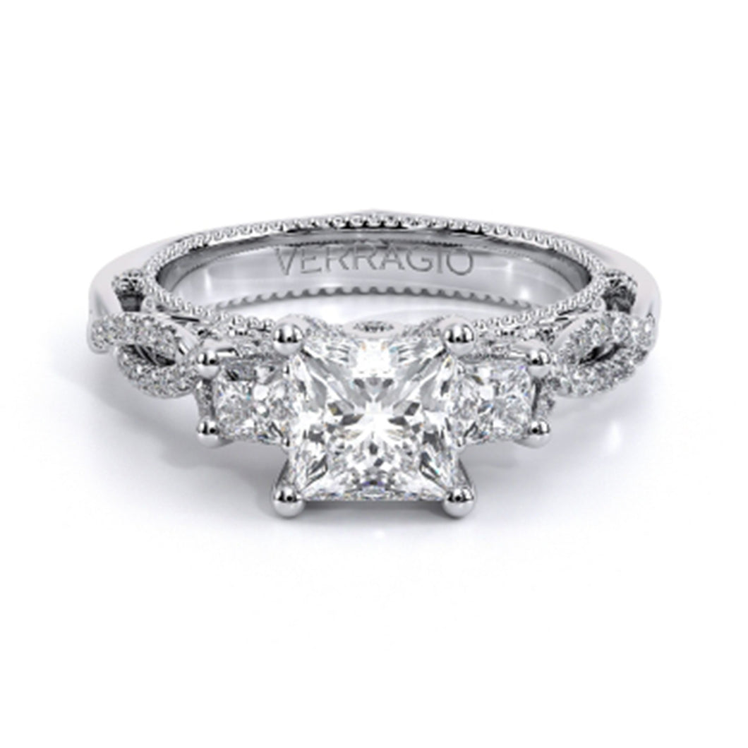 Verragio Three Stone Diamond Engagement Ring
