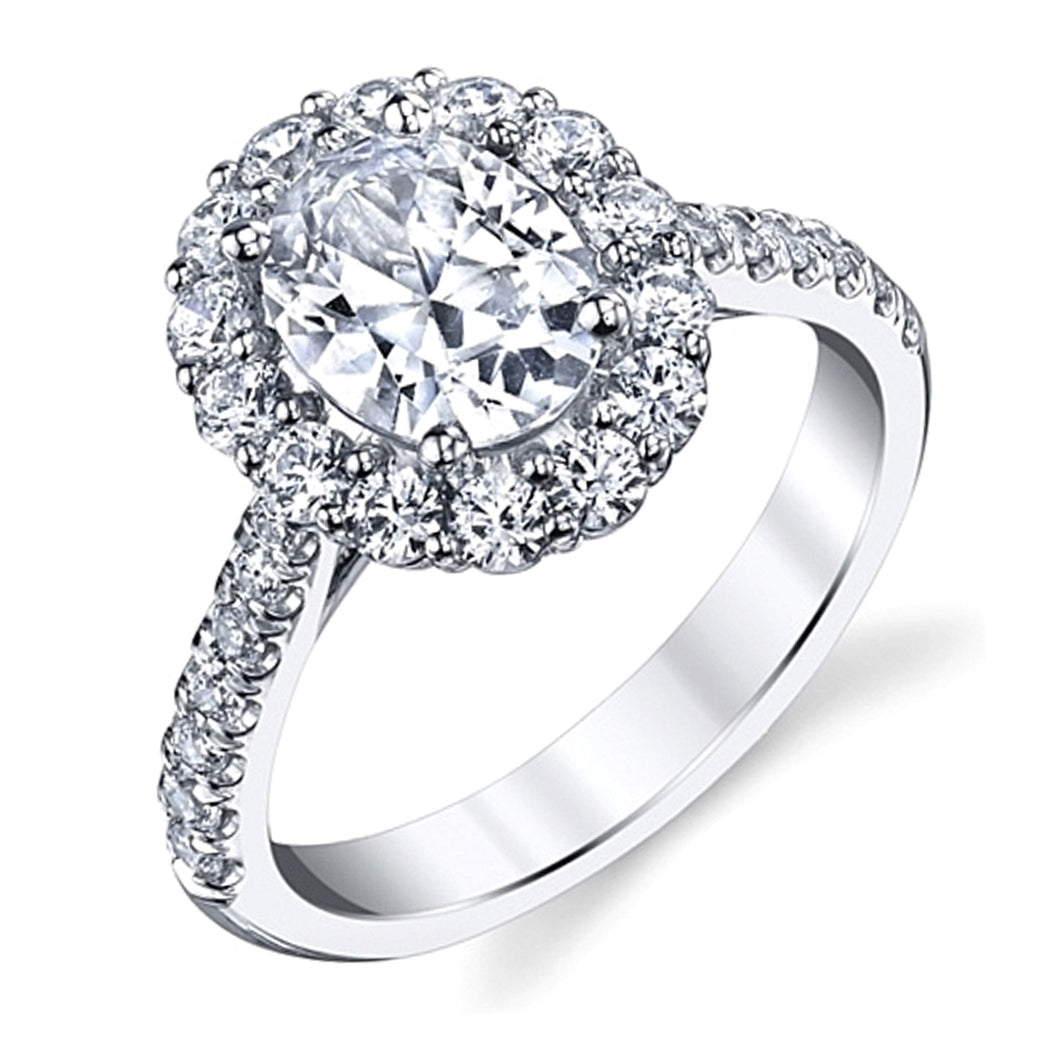 Coast Halo Diamond Engagement Ring
