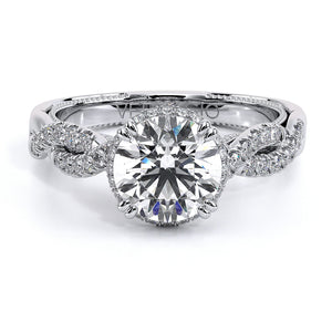 Verragio Twisted Shank Halo Diamond Engagement Ring