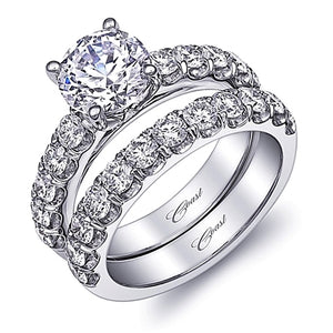Coast Pave Diamond Engagement Ring