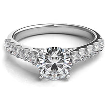 Common Prong Round Brilliant Diamond Engagement Ring