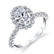 Sylvie Oval Cut Classic Halo Engagement Ring