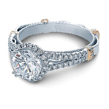 Verragio Halo Split Shank Engagement Ring