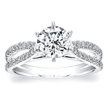 Coast Diamond Split Shank Diamond Engagement Ring