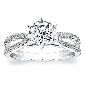 Coast Diamond Split Shank Diamond Engagement Ring