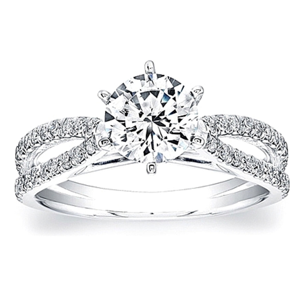 Coast Diamond Split Shank Diamond Engagement Ring